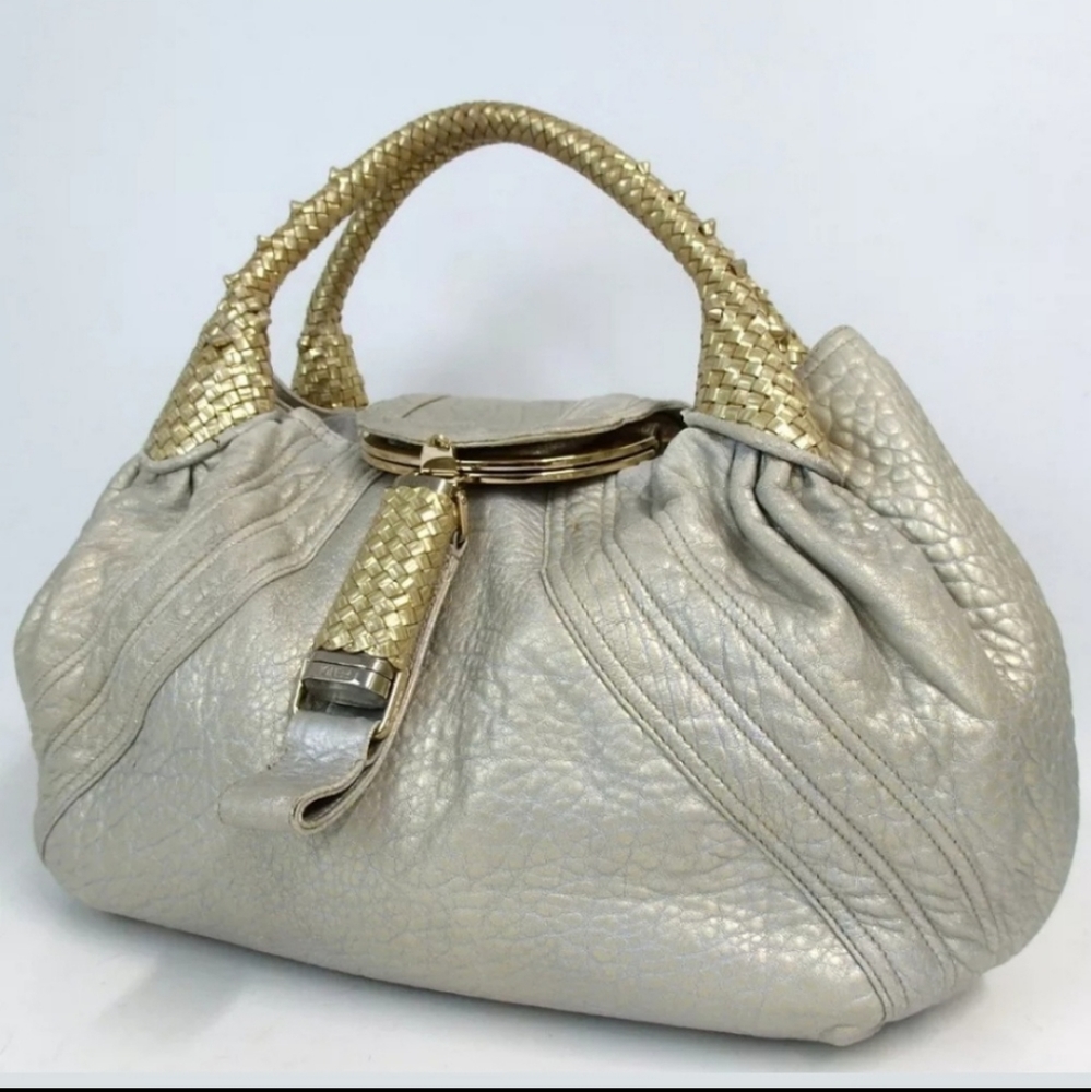 AUTHENTIC FENDI SPY BAG AF06049 HANDBAG LEATHER - Picture 9 of 9